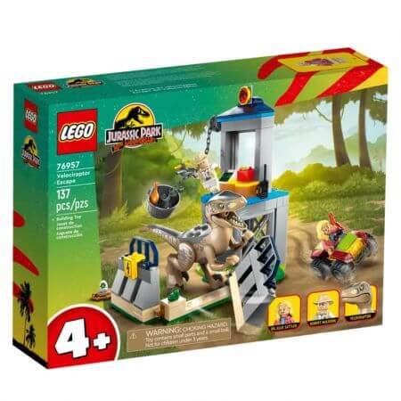 Flucht eines Velociraptors Lego Jurassic World, +4 Jahre, 76957, Lego