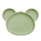 Assiette en silicone &#224; ventouse Panda, 6 mois et +, Raw Green, Appekids