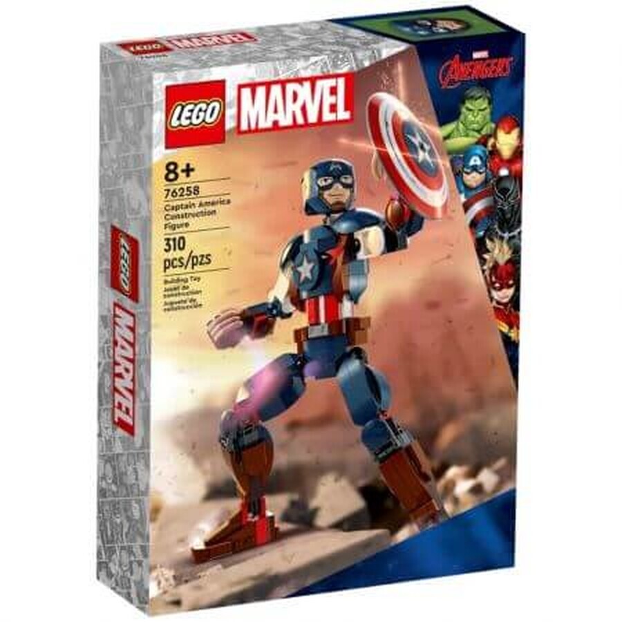 Captain America bouwfiguur, +8 jaar, 76258, Lego Marvel