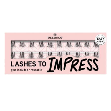 False eyelashes Lashes To Impress, 07 - Bundled Single, 20 pieces, Essence