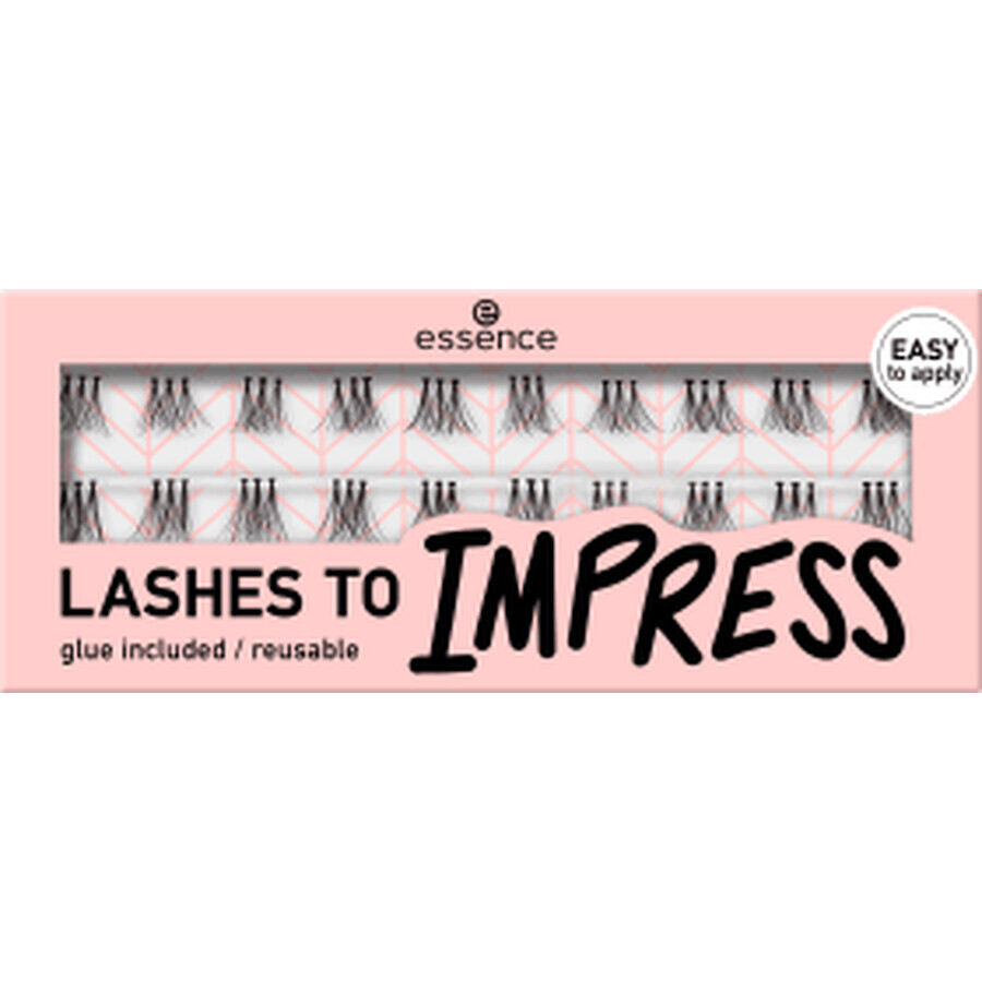 False eyelashes Lashes To Impress, 07 - Bundled Single, 20 pieces, Essence