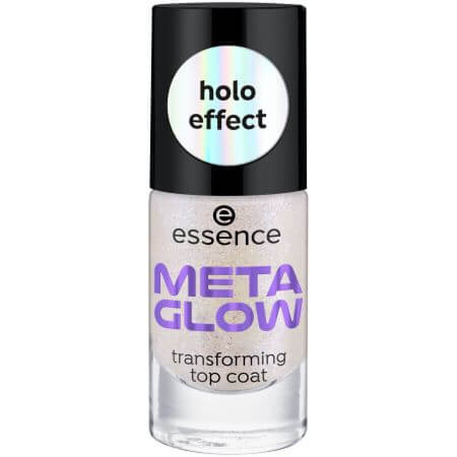 Vernis à ongles Meta Glow Multi-reflecting Top Coat, 8 ml, Essence