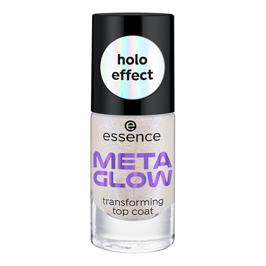 Vernis à ongles Meta Glow Multi-reflecting Top Coat, 8 ml, Essence