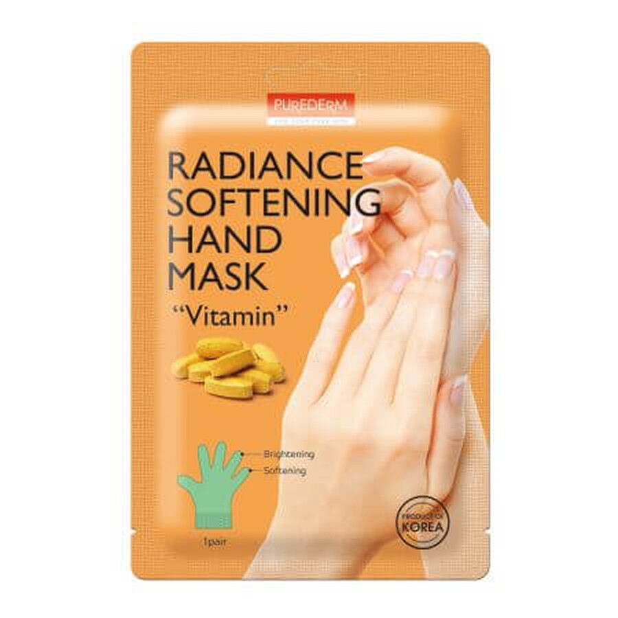 Masque pour les mains pour la brillance et la douceur avec des vitamines, 15 g, Purederm