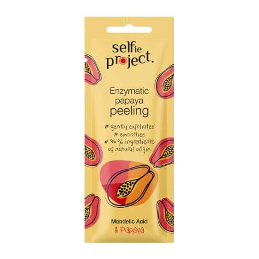 Masca exfolianta cu enzime de papaya, 8 ml, Selfie Project