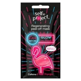 Masque exfoliant régénérant Neon Glow in Pink, 10 ml, Selfie Project
