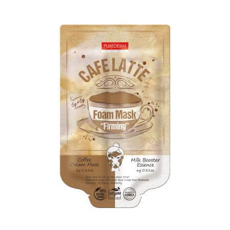 Maschera schiumogena con estratto di caffè e retinolo, 12 g, Purederm