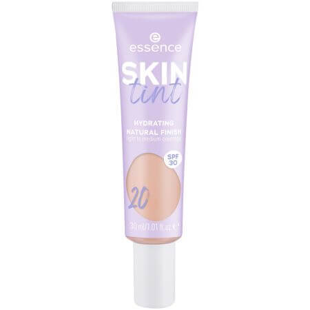 Skin Tint Tinte para la piel, Hidratante Acabado Natural 20, 30 ml, Essence