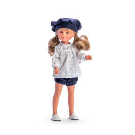 Bambola Celia con pantaloni blu, +3 anni, 30 cm, Asivil
