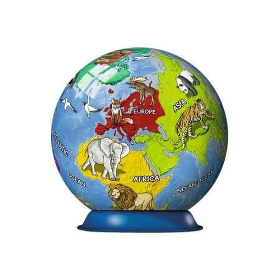 Puzzle 3D Globe, + 6 anni, 72 pezzi, Ravensburger