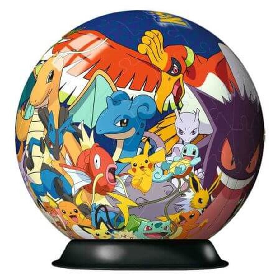 Puzzle 3D Pokemon, + 6 ani, 72 de piese, Ravensburger