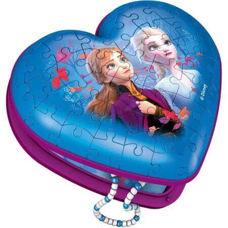Boîte à puzzle en forme de cœur Frozen, + 8 ans, 54 pièces, Ravensburger
