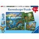 Puzzle &#224; breloques Dinosaure, + 5 ans, 3 x 49 pi&#232;ces, Ravensburger