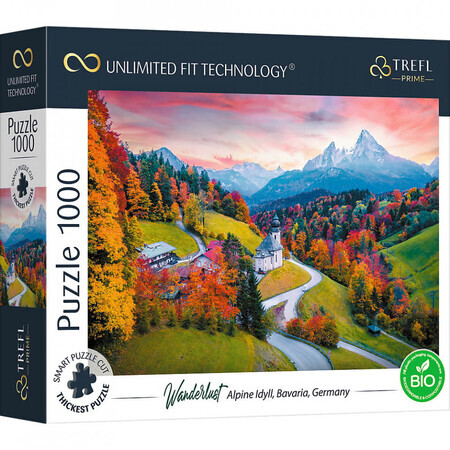 Idyllische Alpen-Landschaft Puzzle, 1000 Teile, Trefl