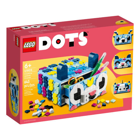 Tiroir créatif avec des animaux, +6 ans, 41805, Lego Dots