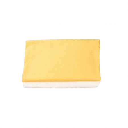 Set di 2 lenzuola per culla, 120 x 60 cm, crema e giallo, Fic Baby