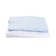 Set di 2 lenzuola per culla, 120x60 cm, bianco/blu, Fic Baby