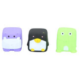 Lot de 3 jouets de bain Pingouin, Hippopotame, Grenouille, Eddy Toys