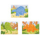 Set 3 puzzle din lemn Dinozauri, Big Jigs