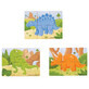 Lot de 3 puzzles en bois Dinosaures, Big Jigs