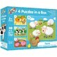 Lot de 4 puzzles Animaux de la ferme, Galt