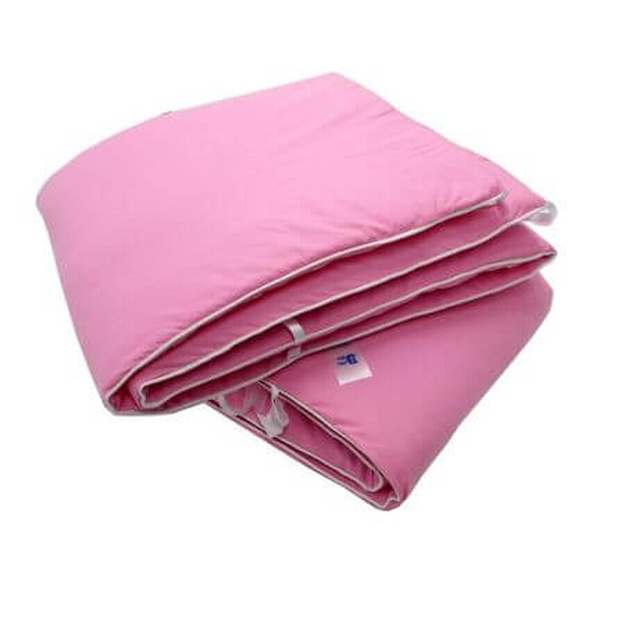 Jeu de protections latérales pour berceau Pink, 180 x 35 cm, Baltic Bebe