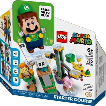 Set base delle avventure di Luigi, 6 anni+, 71387, Lego Super Mario