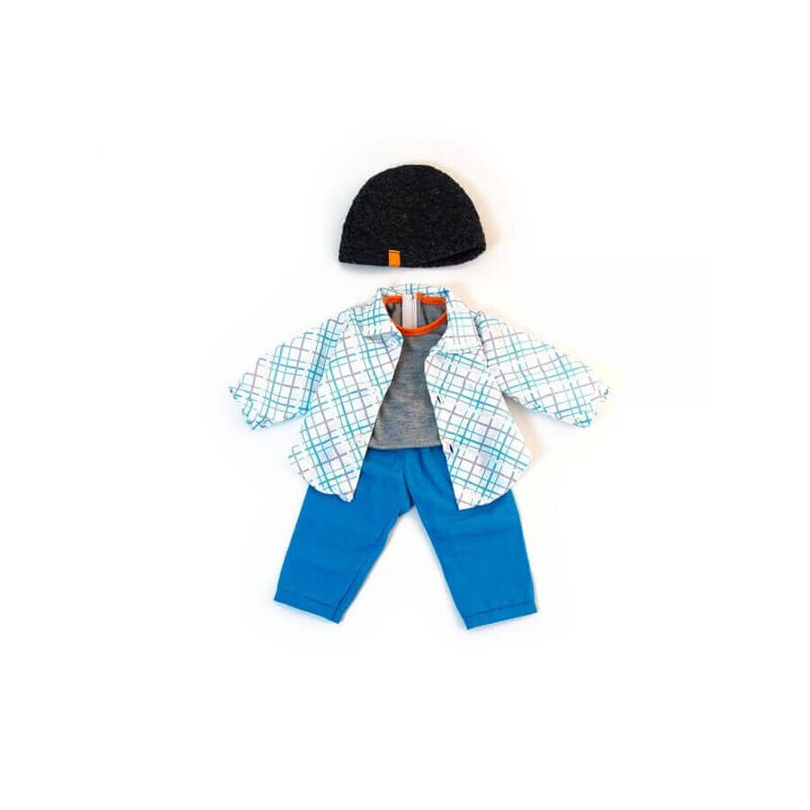 Ensemble de vêtements pour poupée garçon 38 cm, bleu, Miniland