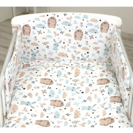 Bettwäscheset mit Seitenschutz, Kaninchen, 120 x 60 cm, Amy