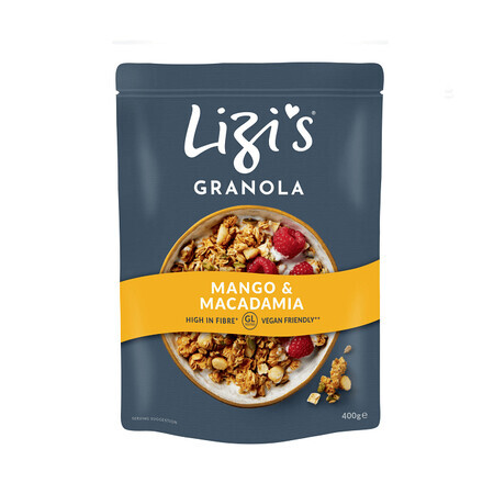 Granola Mangue & Macadamia, 400 g, Lizi's