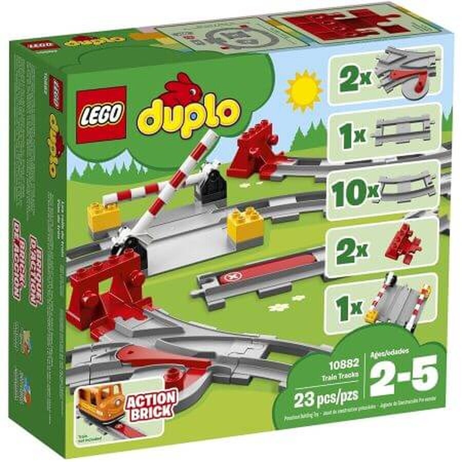 Lego Duplo Eisenbahnschiene, +2 Jahre, 10882, Lego