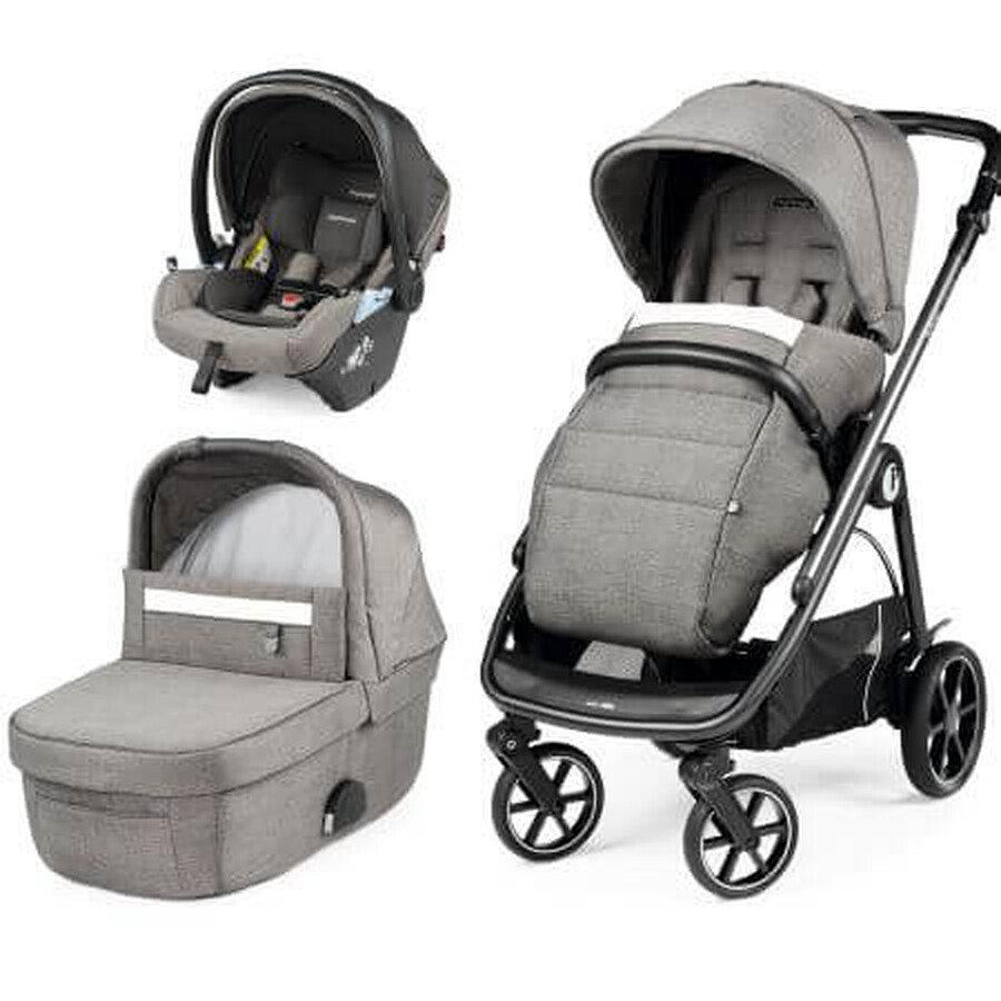 Veloce Primo Primo Viaggio Lounge, City Grey, système de poussette 3 en 1, Peg Perego