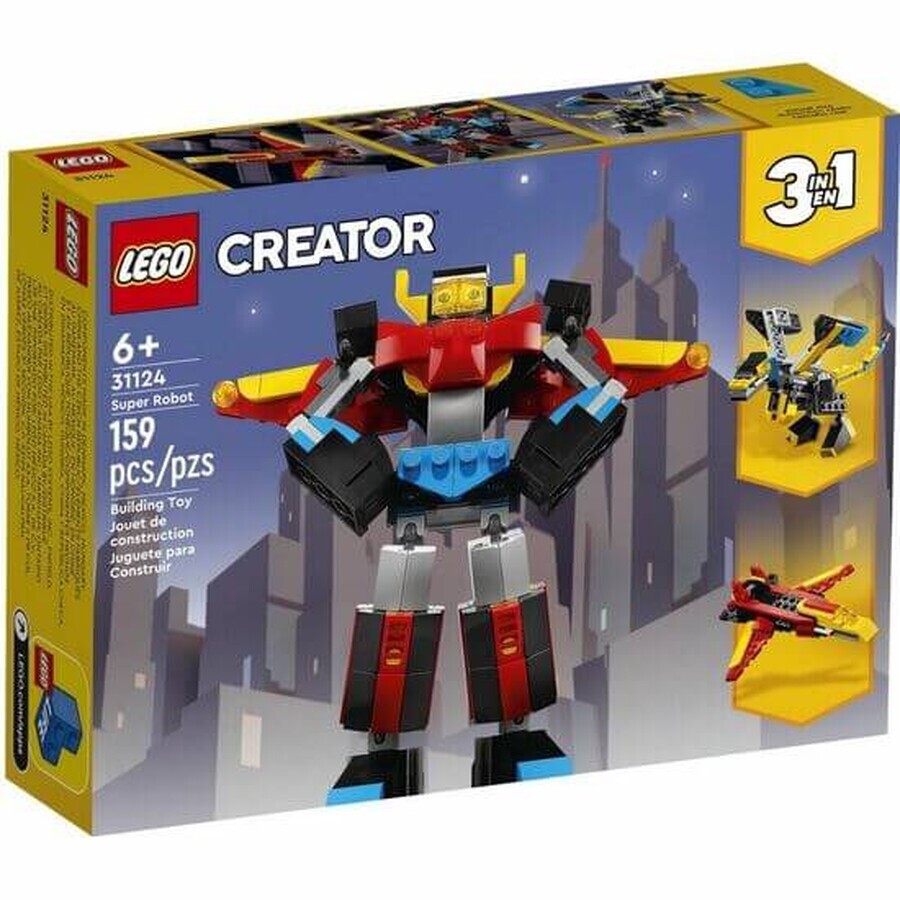 Super Robot 3 en 1 Lego Creator, +6 ans, 31124, Lego