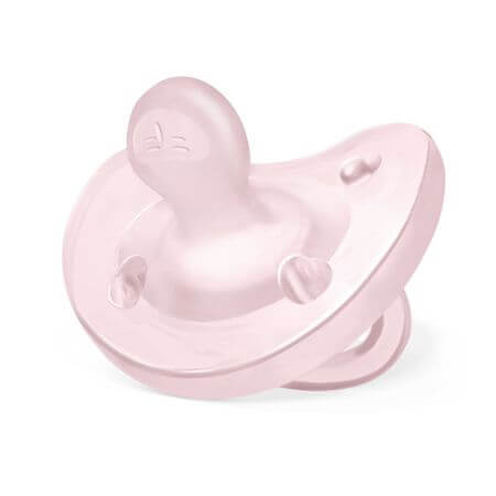 Succhietto anatomico in silicone PhysioSoft, 0-6 mesi, rosa, Chicco