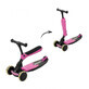 Trottinette Skootie 2 en 1, 1-5 ans, Neon Pink, Hauck