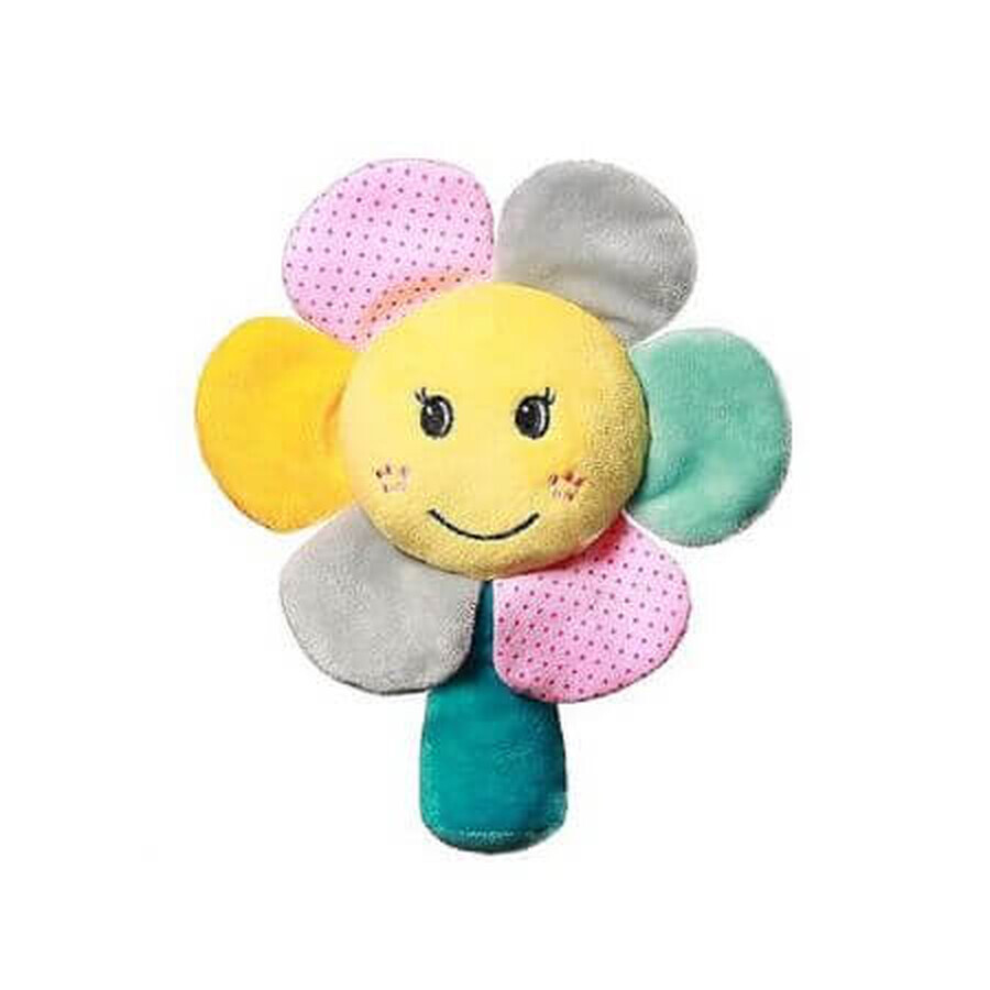 Coperta per neonati in peluche con fiori arcobaleno, + 0 mesi, Babyono