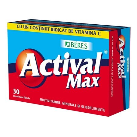 Actival Max, 30 comprimés, Beres Pharmaceuticals Co