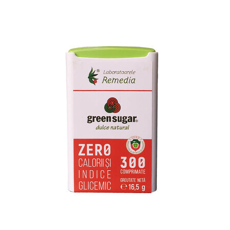 Distributeur de sucre vert, 300 comprimés, Remedia