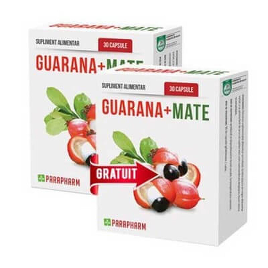 Guarana + Maté, 30 + 30 gélules, Parapharm