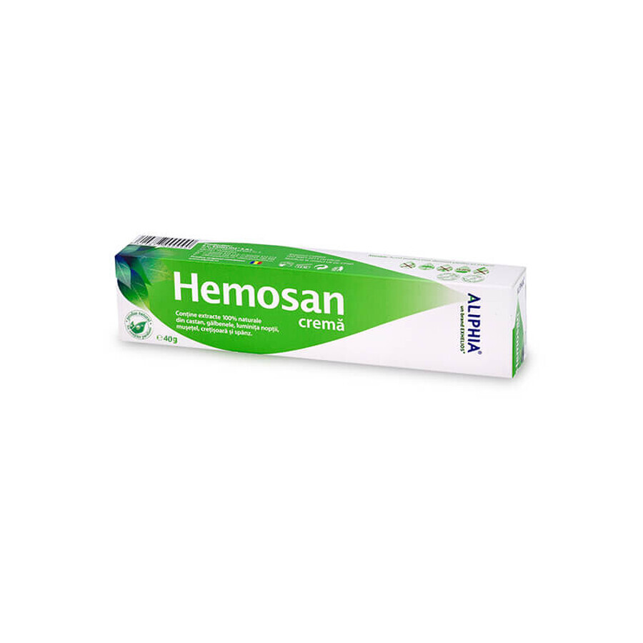 Hemosan Aliphia crème pour les zones enflammées, 40 g, Exhelios