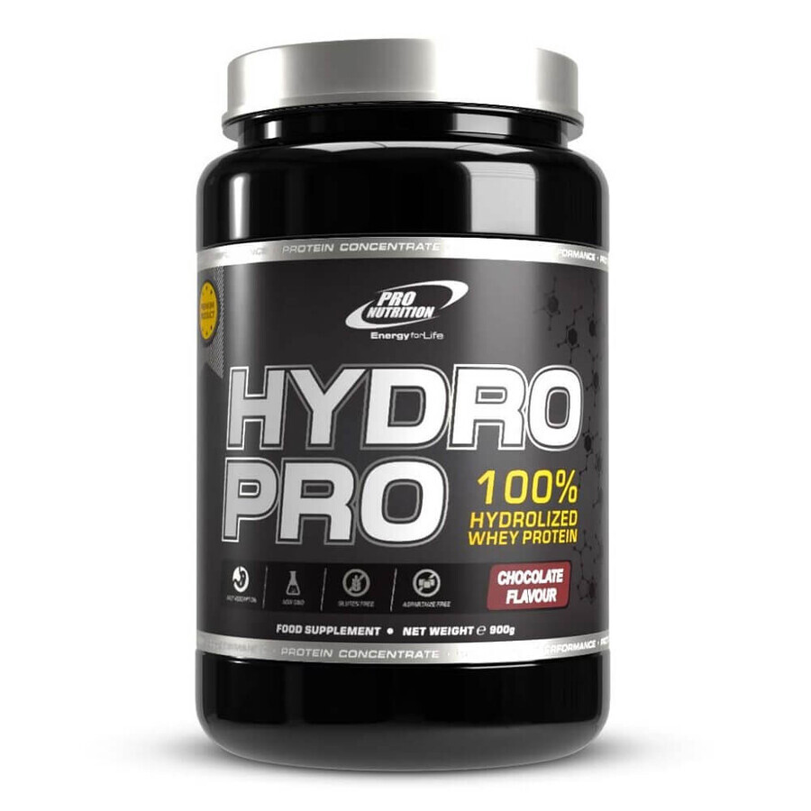 Hydro Pro Isolat de protéines à 100% avec goût de chocolat, 900g, Pro Nutrition