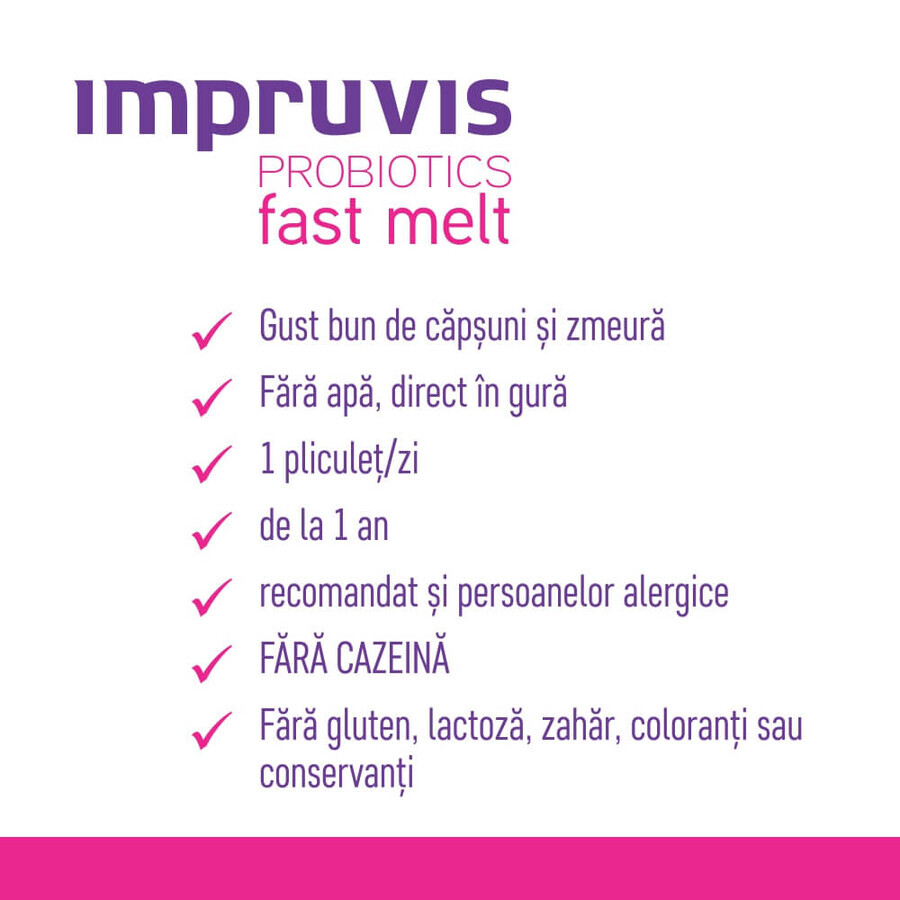 Impruvis Probiotic Fast Melt, 10 sachets, Bifodan