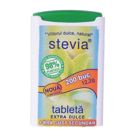 Édulcorant Stevia Extra Sweet, 200 comprimés, Naturking