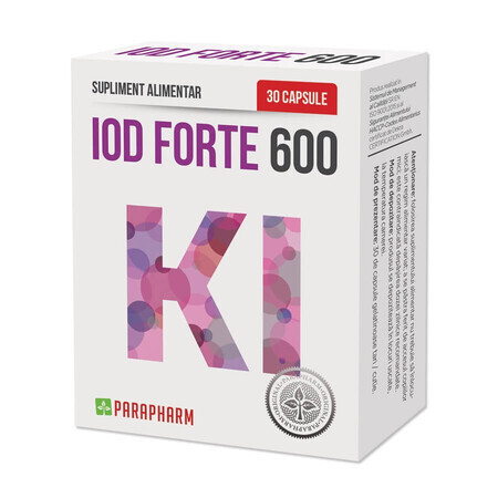 Iode Forte 600, 30 gélules, Parapharm