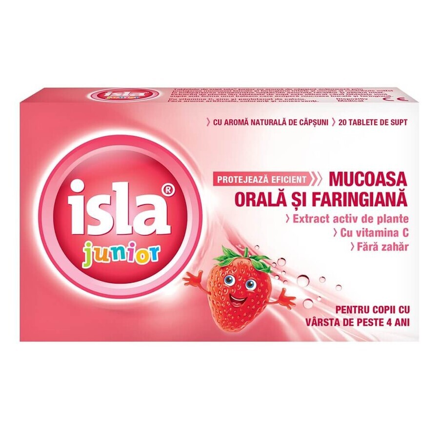 Isla junior au goût de fraise, 20 tablettes à sucer, Engelhard Arzneimittel