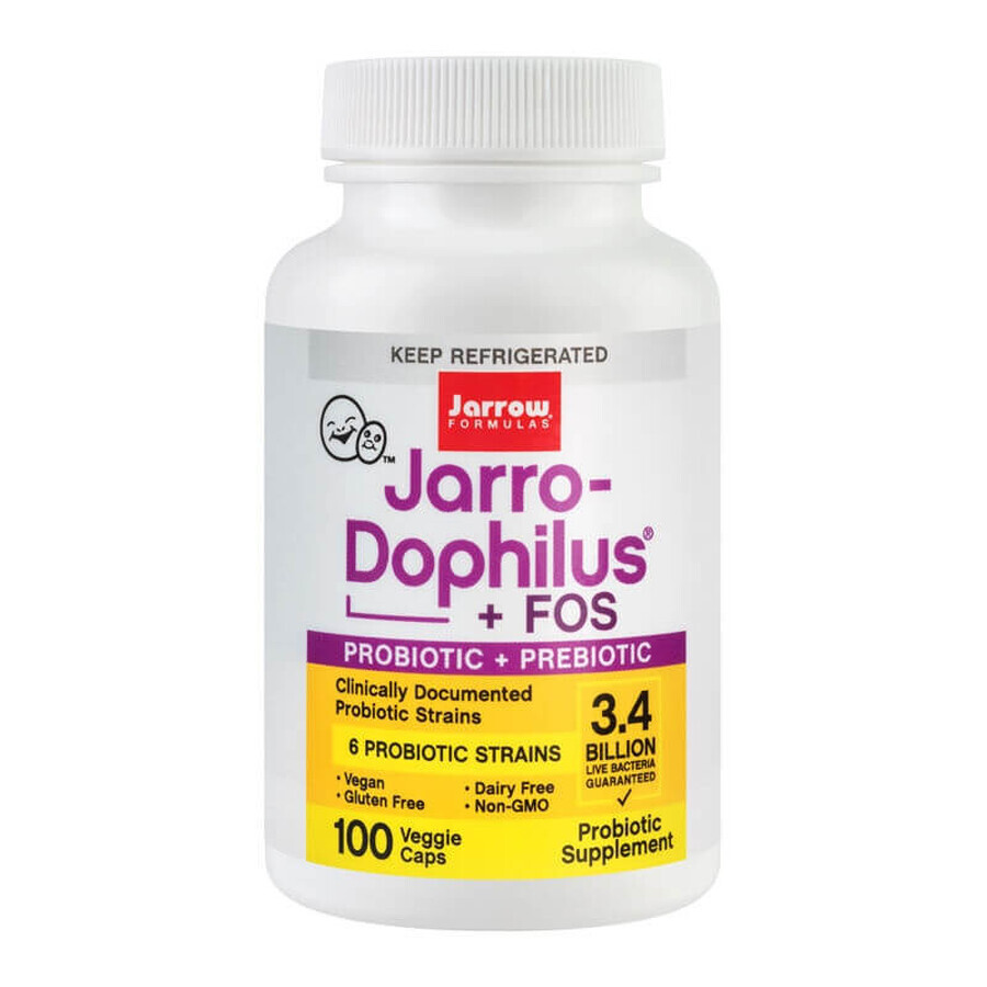 Jarro Dophilus Fos Jarrow Formulas, 100 capsule, Secom