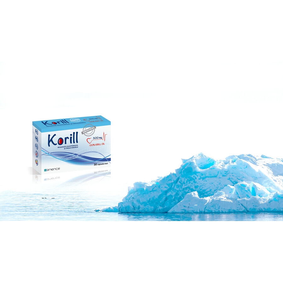 Korill pure huile de krill 500 mg, 30 capsules, Sanience