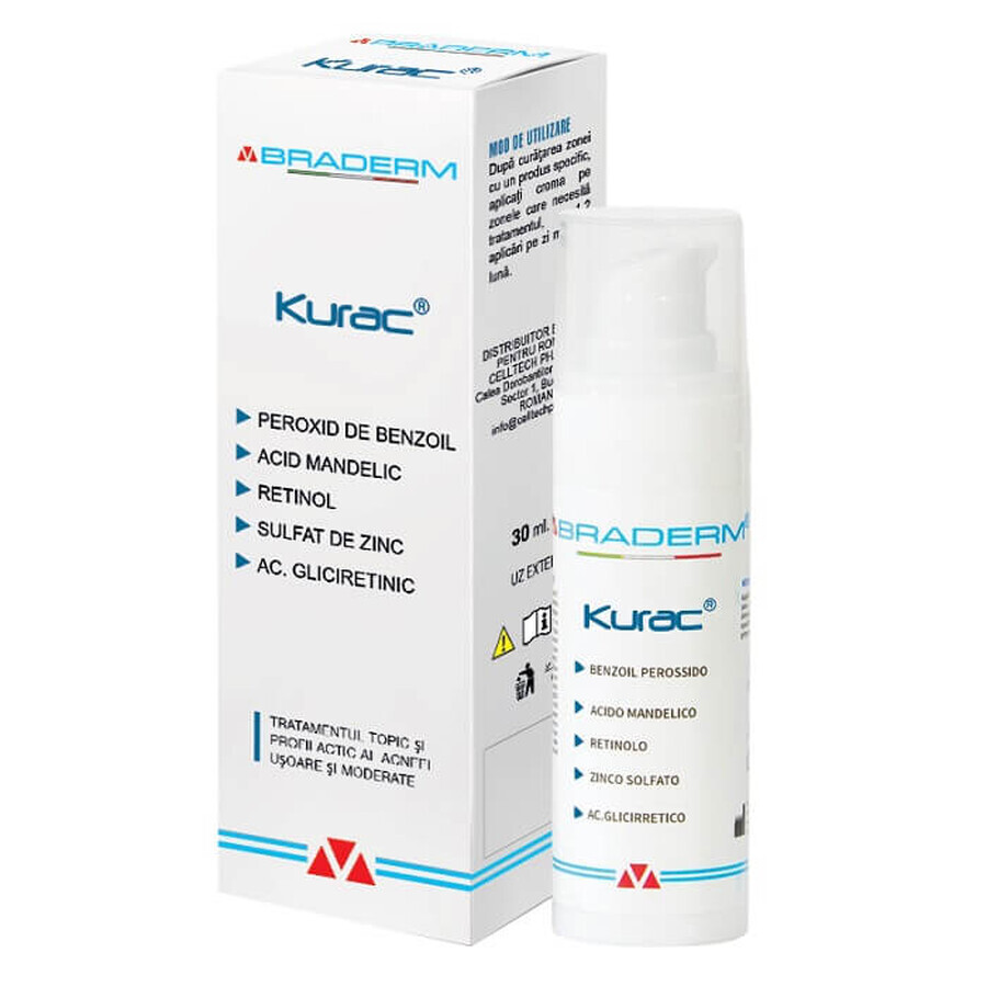 Kurac Akne-Behandlungscreme, 30 ml, Braderm Bewertungen