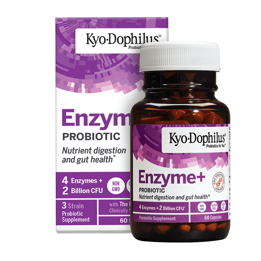 Kyo Dophilus Enzyme Probiotique, 60 gélules, Kyo Dophilus
