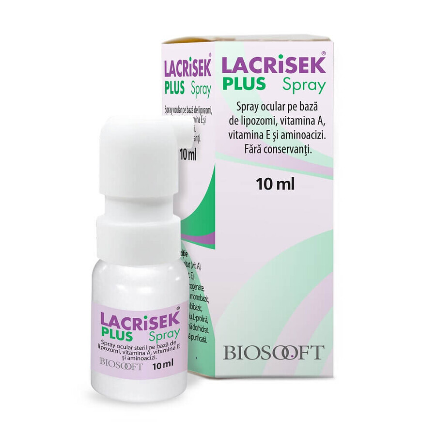 Lacrisek PLUS SPRAY yeux, 10 ml, Bio Soft Italia